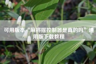 可用版本“麻将摇控制器是真的吗”通用版下载教程