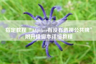指定教程“AApoker有没有透视公共牌”附开挂脚本详细教程 指定教程“AApoker有没有透视公共牌”附开挂脚本详细教程
