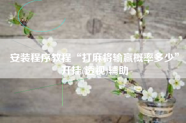 安装程序教程“打麻将输赢概率多少”开挂(透视)辅助