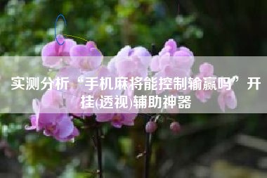 实测分析“手机麻将能控制输赢吗”开挂(透视)辅助神器