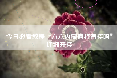 今日必看教程“六六内蒙麻将有挂吗”详细开挂