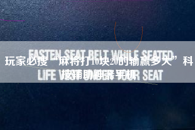 玩家必搜“麻将打10块20的输赢多大”科技辅助神器手机