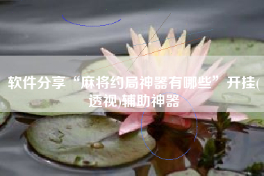 软件分享“麻将约局神器有哪些”开挂(透视)辅助神器