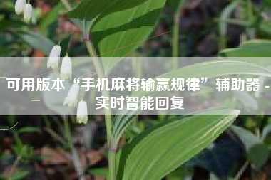 可用版本“手机麻将输赢规律”辅助器 - 实时智能回复 可用版本“手机麻将输赢规律”辅助器 - 实时智能回复