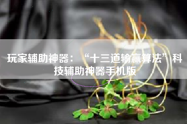 玩家辅助神器:“十三道输赢算法”科技辅助神器手机版 玩家辅助神器:“十三道输赢算法”科技辅助神器手机版