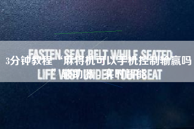 3分钟教程“麻将机可以手机控制输赢吗”辅助器 - 实时智能