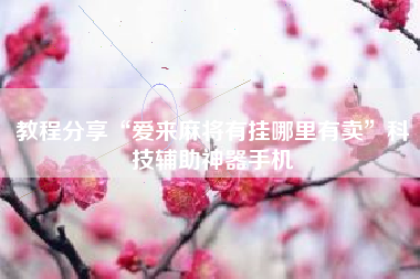 教程分享“爱来麻将有挂哪里有卖”科技辅助神器手机