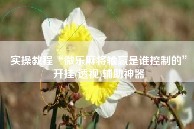 实操教程“微乐麻将输赢是谁控制的”开挂(透视)辅助神器