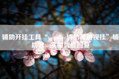 辅助开挂工具“wepoker辅助器透视挂”辅助器 - 实时智能回复 辅助开挂工具“wepoker辅助器透视挂”辅助器 - 实时智能回复