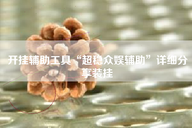 开挂辅助工具“超稳众娱辅助”详细分享装挂