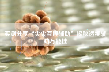 实测分享“尖尖互娱辅助”揭秘透视辅助万能挂