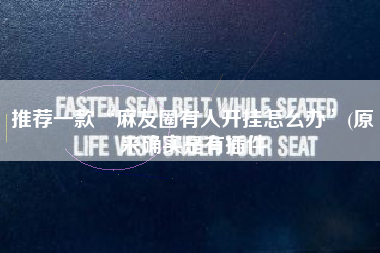 推荐一款“麻友圈有人开挂怎么办”(原来确实是有插件