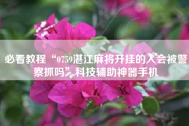 必看教程“0759湛江麻将开挂的人会被警察抓吗”科技辅助神器手机 必看教程“0759湛江麻将开挂的人会被警察抓吗”科技辅助神器手机