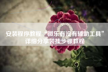 安装程序教程“微乐有没有辅助工具”详细分享装挂步骤教程 安装程序教程“微乐有没有辅助工具”详细分享装挂步骤教程