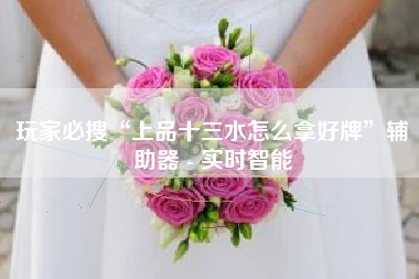 玩家必搜“上品十三水怎么拿好牌”辅助器 - 实时智能 玩家必搜“上品十三水怎么拿好牌”辅助器 - 实时智能