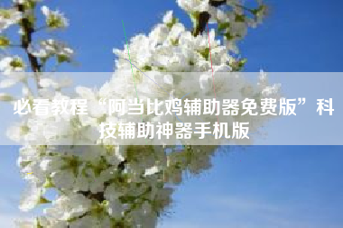 必看教程“阿当比鸡辅助器免费版”科技辅助神器手机版 必看教程“阿当比鸡辅助器免费版”科技辅助神器手机版