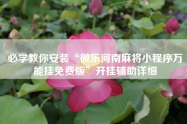 必学教你安装“微乐河南麻将小程序万能挂免费版”开挂辅助详细 必学教你安装“微乐河南麻将小程序万能挂免费版”开挂辅助详细