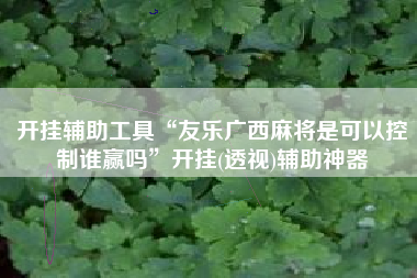 开挂辅助工具“友乐广西麻将是可以控制谁赢吗”开挂(透视)辅助神器 开挂辅助工具“友乐广西麻将是可以控制谁赢吗”开挂(透视)辅助神器