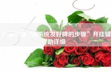 玩家必搜“ID系统发好牌的步骤”开挂辅助详细 玩家必搜“ID系统发好牌的步骤”开挂辅助详细