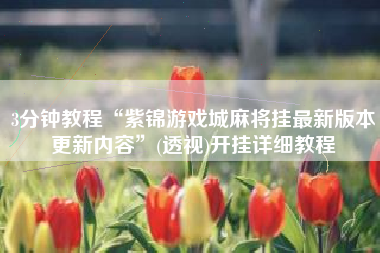 3分钟教程“紫锦游戏城麻将挂最新版本更新内容”(透视)开挂详细教程 3分钟教程“紫锦游戏城麻将挂最新版本更新内容”(透视)开挂详细教程