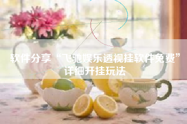 软件分享“飞驰娱乐透视挂软件免费”详细开挂玩法