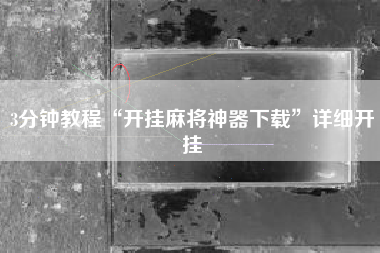 3分钟教程“开挂麻将神器下载”详细开挂