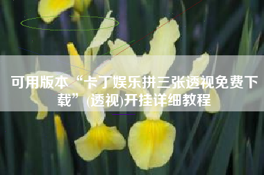 可用版本“卡丁娱乐拼三张透视免费下载”(透视)开挂详细教程