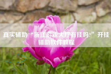 真实辅助“浙江游戏大厅有挂吗?”开挂辅助软件教程 真实辅助“浙江游戏大厅有挂吗?”开挂辅助软件教程