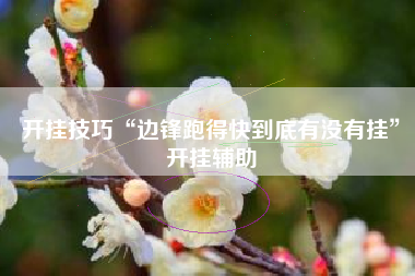 开挂技巧“边锋跑得快到底有没有挂”开挂辅助 开挂技巧“边锋跑得快到底有没有挂”开挂辅助