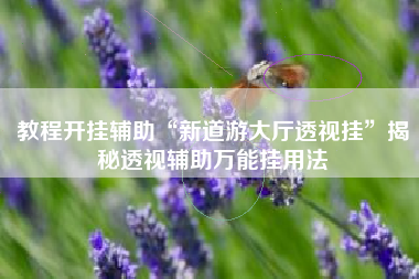 教程开挂辅助“新道游大厅透视挂”揭秘透视辅助万能挂用法