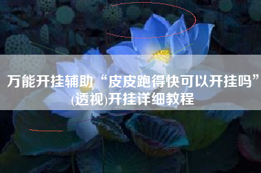 万能开挂辅助“皮皮跑得快可以开挂吗”(透视)开挂详细教程