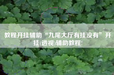 教程开挂辅助“九尾大厅有挂没有”开挂(透视)辅助教程!