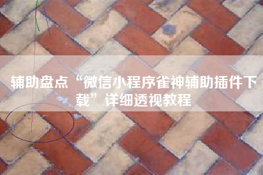 辅助盘点“微信小程序雀神辅助插件下载”详细透视教程 辅助盘点“微信小程序雀神辅助插件下载”详细透视教程