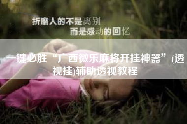 一键必胜“广西微乐麻将开挂神器”(透视挂)辅助透视教程 一键必胜“广西微乐麻将开挂神器”(透视挂)辅助透视教程