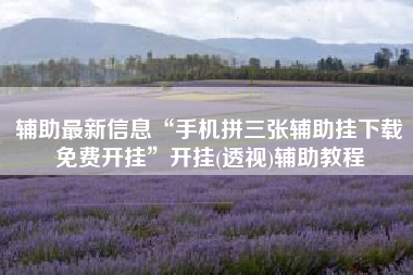 辅助最新信息“手机拼三张辅助挂下载免费开挂”开挂(透视)辅助教程 辅助最新信息“手机拼三张辅助挂下载免费开挂”开挂(透视)辅助教程