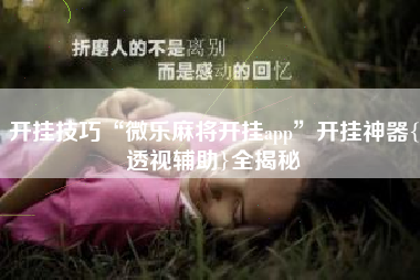 开挂技巧“微乐麻将开挂app”开挂神器{透视辅助}全揭秘