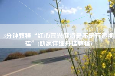 3分钟教程“红心宜兴麻将是不是有透视挂”(助赢详细开挂教程) 3分钟教程“红心宜兴麻将是不是有透视挂”(助赢详细开挂教程)