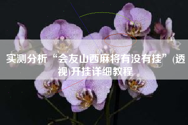 实测分析“会友山西麻将有没有挂”(透视)开挂详细教程 实测分析“会友山西麻将有没有挂”(透视)开挂详细教程