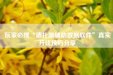 玩家必搜“德扑圈辅助数据软件”真实开挂技巧分享 玩家必搜“德扑圈辅助数据软件”真实开挂技巧分享