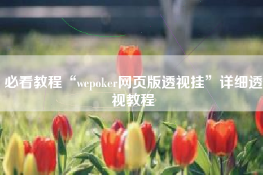 必看教程“wepoker网页版透视挂”详细透视教程 必看教程“wepoker网页版透视挂”详细透视教程