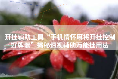 开挂辅助工具“手机情怀麻将开挂控制好牌器”揭秘透视辅助万能挂用法