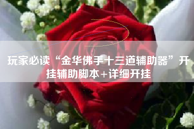 玩家必读“金华佛手十三道辅助器”开挂辅助脚本+详细开挂 玩家必读“金华佛手十三道辅助器”开挂辅助脚本+详细开挂