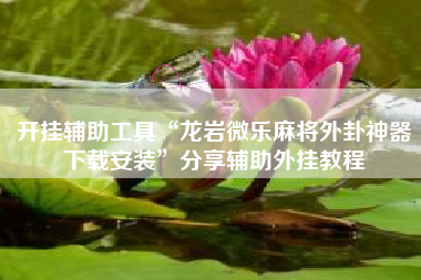 开挂辅助工具“龙岩微乐麻将外卦神器下载安装”分享辅助外挂教程