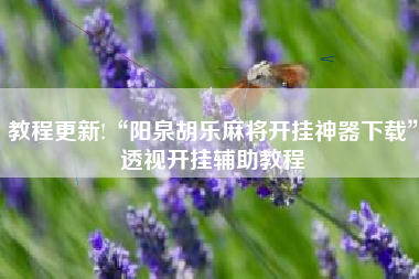 教程更新!“阳泉胡乐麻将开挂神器下载”透视开挂辅助教程