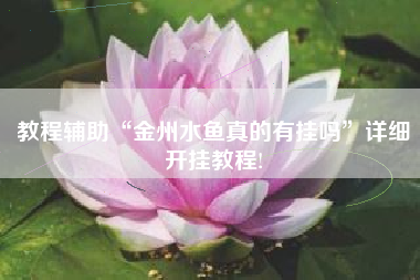 教程辅助“金州水鱼真的有挂吗”详细开挂教程!