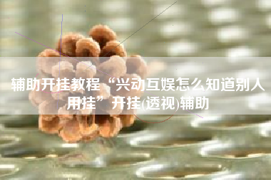 辅助开挂教程“兴动互娱怎么知道别人用挂”开挂(透视)辅助