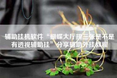 辅助挂机软件“蝴蝶大厅拼三张是不是有透视辅助挂”分享辅助外挂教程