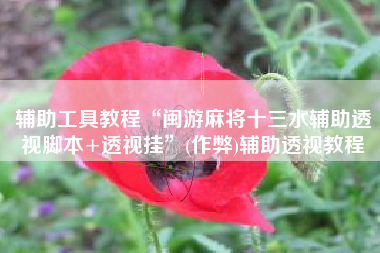 辅助工具教程“闽游麻将十三水辅助透视脚本+透视挂”(作弊)辅助透视教程 辅助工具教程“闽游麻将十三水辅助透视脚本+透视挂”(作弊)辅助透视教程