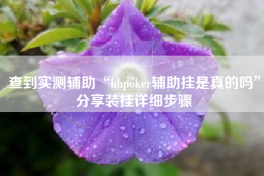 查到实测辅助“hhpoker辅助挂是真的吗”分享装挂详细步骤 查到实测辅助“hhpoker辅助挂是真的吗”分享装挂详细步骤