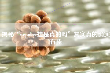 揭秘“wepoker挂是真的吗”其实真的确实有挂 揭秘“wepoker挂是真的吗”其实真的确实有挂